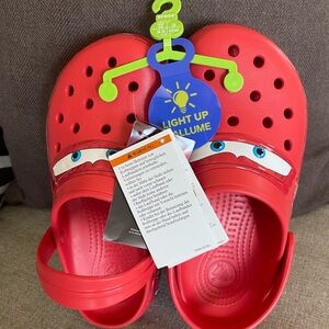 Brand New Lightning McQueen Crocs m6 w8
